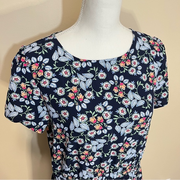 Loft Floral Godet Drawstring Dress - Picture 3 of 16